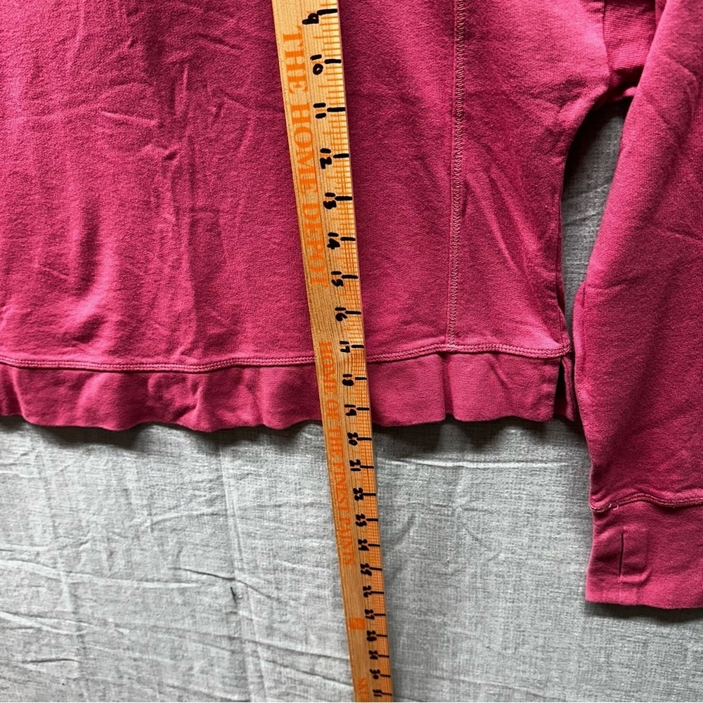 Sweaty Betty After Class Pink Crop Sweatshirt Thumbholes Unique Stiching US 8-10 - Picture 11 of 11
